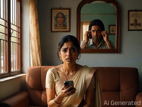 મહિલાનો આરોપ છે કે સાસરિયાઓએ જૂઠું બોલીને પુત્રના લગ્ન તેની સાથે કરાવ્યા. (AI દ્વારા લેવાયેલી તસવીર)