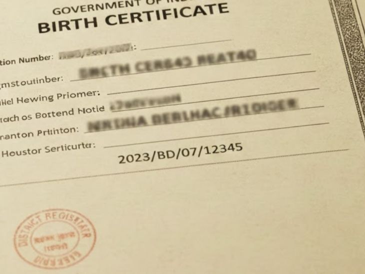 पंचालत में सिर्फ 3 महीनों में 27398 डिलेयड बर्थ रजिस्ट्रेशन दर्ज किए गए। AI इमेज - Dainik Bhaskar