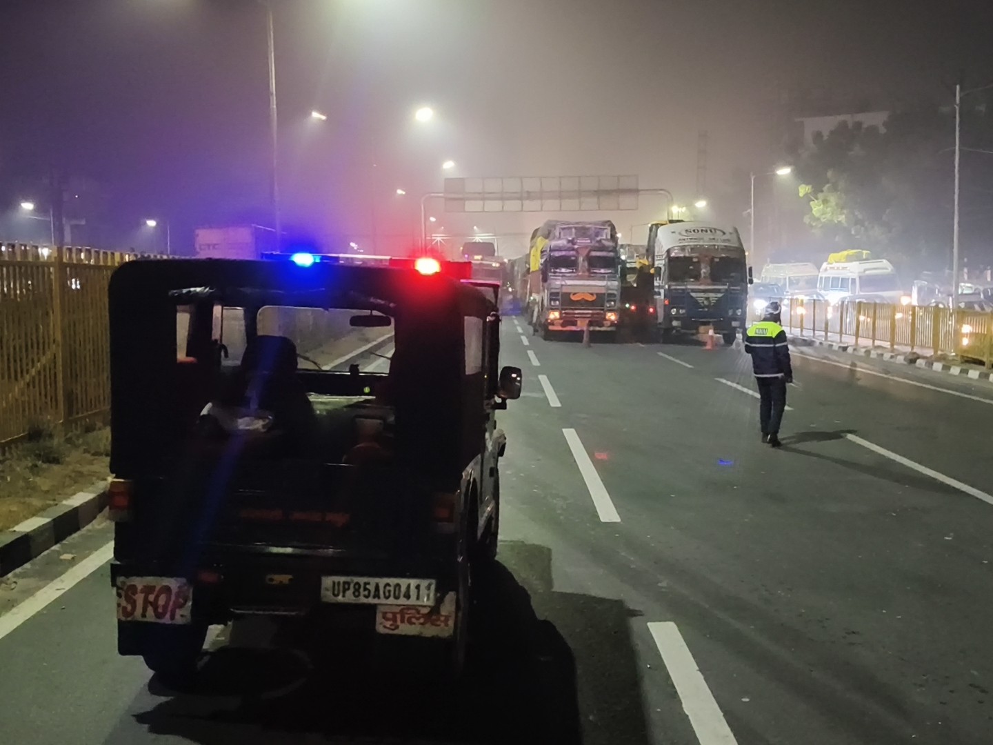Two students died in a collision with a container.