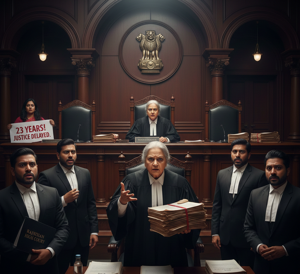 सुप्रीम कोर्ट ने दहेज हत्या के एक मामले में राजस्थान हाईकोर्ट की रोक के चलते 23 साल ट्रायल नहीं होने पर सख्त नाराजगी जताई।