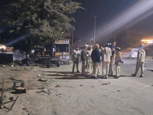 Police reached the spot after the incident.