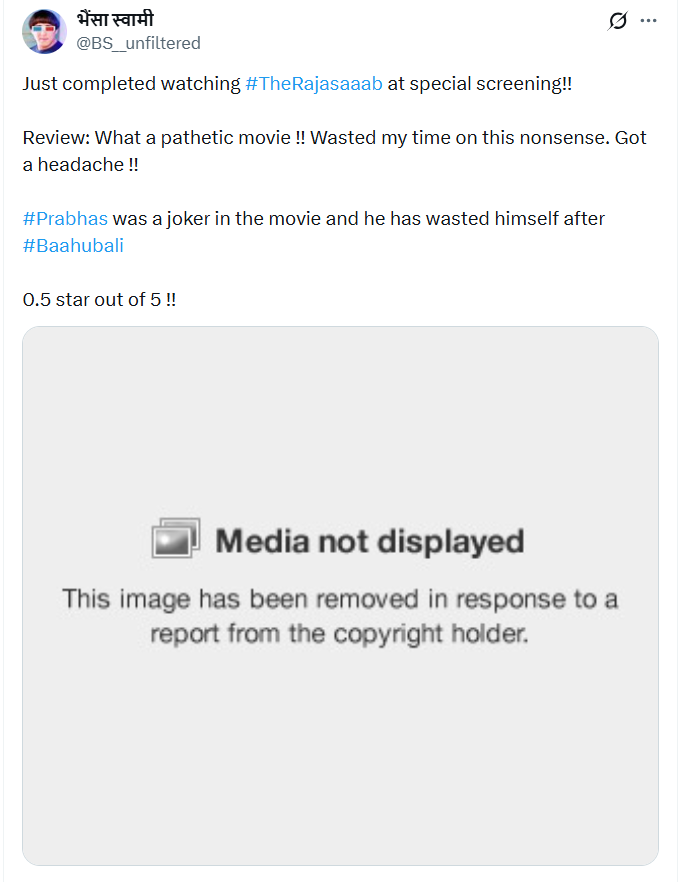 'द राजा साब' के मेकर्स पर गंभीर आरोप, यूजर का दावा- निगेटिव रिव्यू हटाने के लिए ऑफर किए रुपये