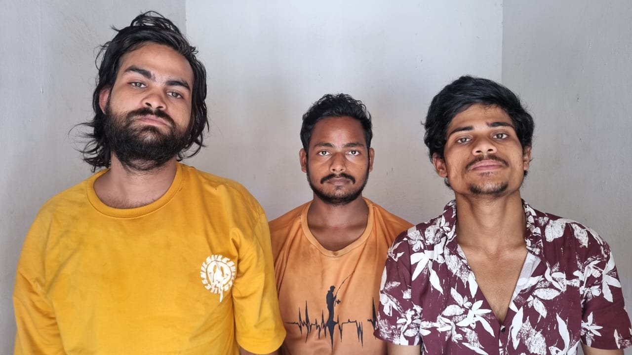 लूटपाट करने वाले तीनों आरोपी गिरफ्तार।
