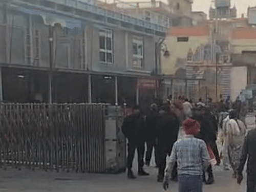 यह राम मंदिर का D1 गेट है, जहां से अबु अहद शेख ने राम मंदिर में एंट्री की थी।