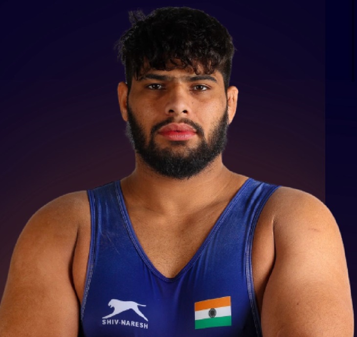 हिंद केसरी हैवी वेट रेसलर दिनेश धनखड़।