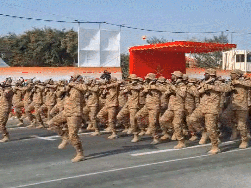 ભૈરવ બટાલિયને રિહર્સલ દરમિયાન આ રીતે બહાદુરીનું પ્રદર્શન કર્યું. ચીન-પાકિસ્તાન સરહદ પર થનારા ઓપરેશન્સમાં આ બટાલિયનની મદદ લેવામાં આવશે.