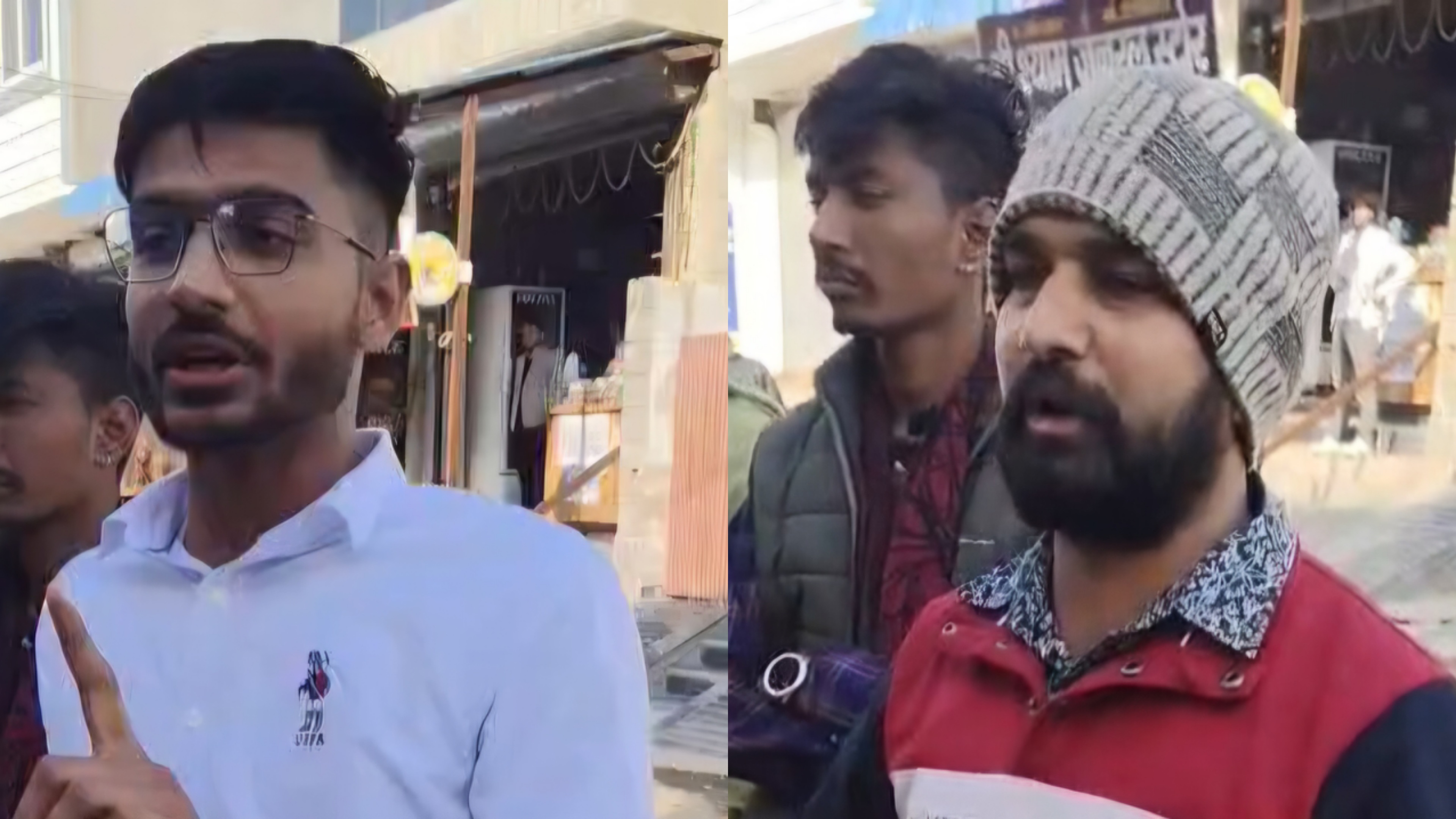 NSUI और SFI के छात्र नेता एक साथ विरोध प्रदर्शन में उतरें।