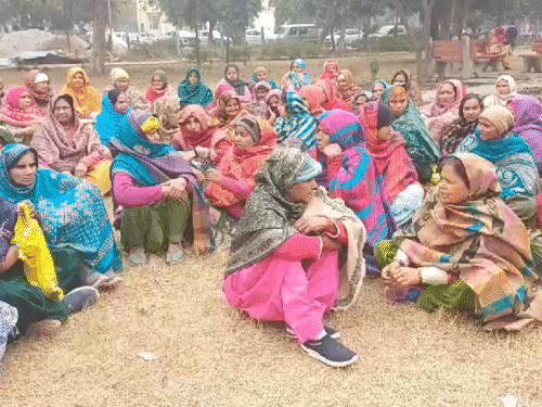 अपनी मांगों को लेकर मिड डे मील वर्कर लगातार प्रदर्शन कर रहे हैं।