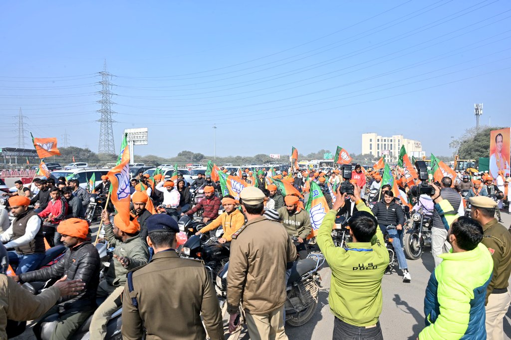 गुरुग्राम में पहुंचे भाजपा के राष्ट्रीय कार्यकारी अध्यक्ष नितिन नबीन का जोरदार स्वागत किया गया।