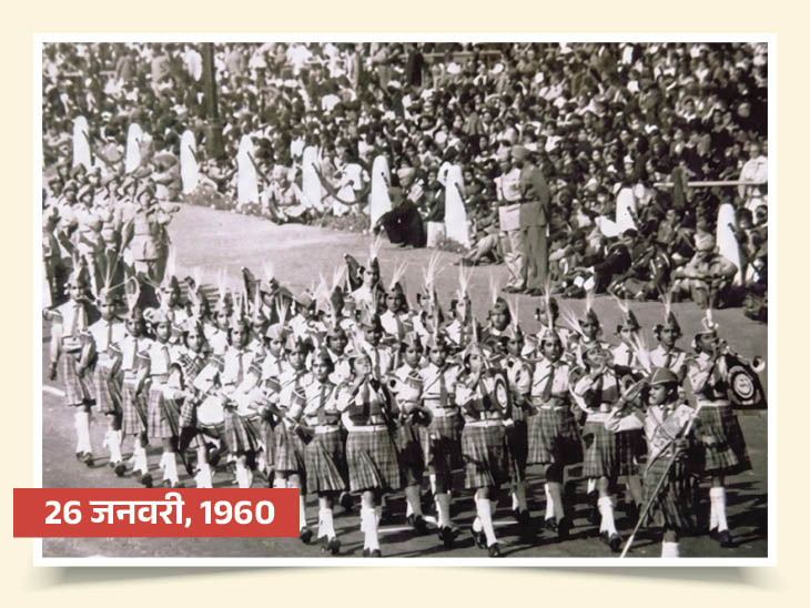 ये तस्वीर तब की है जब पहली बार राजपथ (अब कर्तव्यपथ )