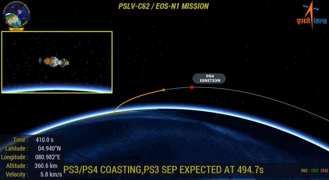 रॉकेट की तीसरी स्टेज के अंतिम चरण में कुछ गड़बड़ी हो गई इससे रॉकेट अपना रास्ता भटक गया।