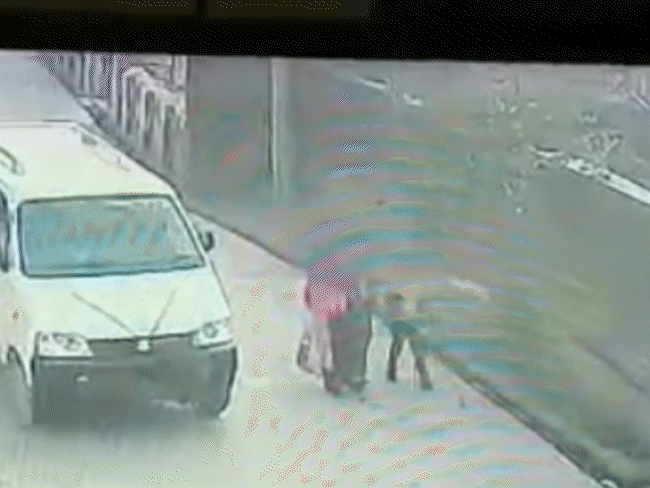 महिला और दो बच्चों को कार में जबरन बैठाकर ले जाने का वीडियो सामने आया है। - Dainik Bhaskar