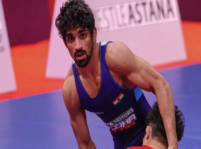 ओलिंपिक ब्रॉन्ज मेडलिस्ट अमन सहरावत।