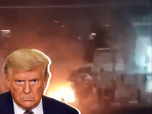 ट्रम्प ने ईरान में प्रदर्शन कर रह लोगों को सरकारी इमारतों पर कब्जा करने की सलाह दी है।