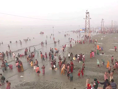 मकर संक्रांति पर कोटा में मगरमच्छ की पूजा:  राजस्थान-एमपी में मांझे से युवकों की गर्दन कटी; गंगा, नर्मदा शिप्रा में श्रद्धालुओं की भीड़