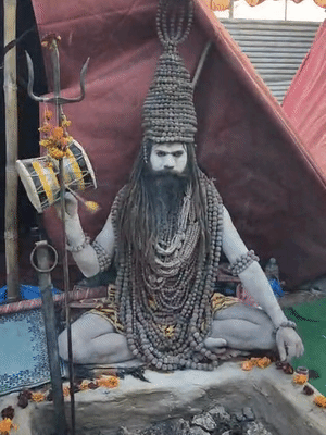 रुद्राक्ष वाले बाबा रोज सुबह से रात तक 30 किलोग्राम वजन की 11 हजार रुद्राक्ष पहनते हैं।