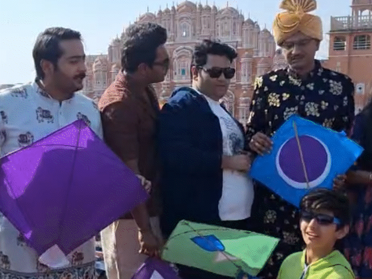 तारक मेहता का उल्टा चश्मा के कलाकारों ने हवामहल के सामने शूटिंग की।