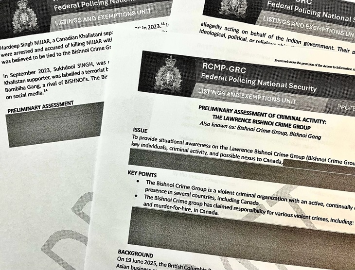 कनाडा की ग्लोबल न्यूज ने सूचना के अधिकार अधिनियम के तहत मिली इस रिपोर्ट के पन्ने जारी किए हैं।