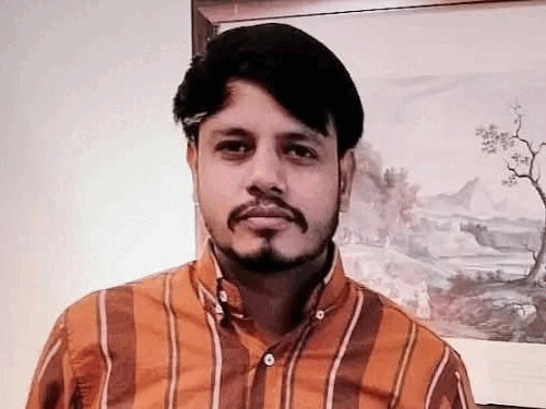 गोलीबारी में घायल युवक अंकित -