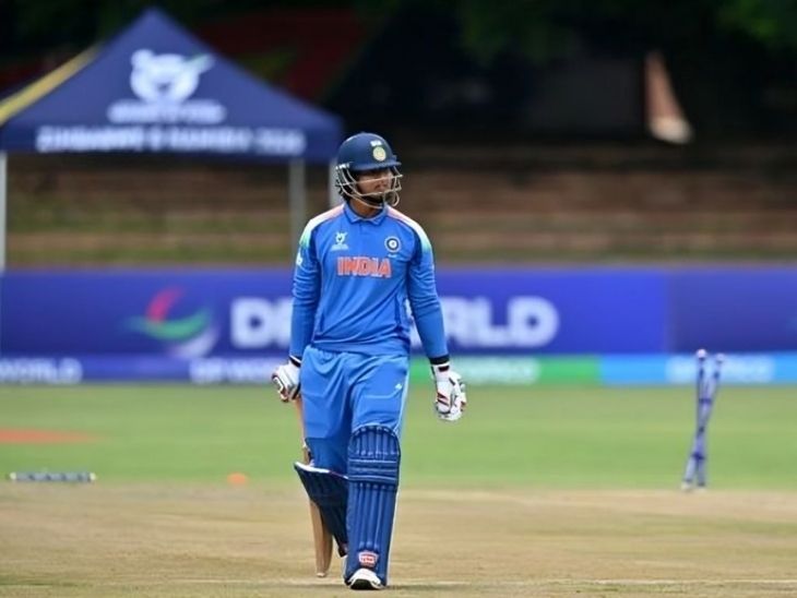 वैभव सूर्यवंशी पहले मैच में USA के खिलाफ 2 रन ही बना सके थे। - Dainik Bhaskar