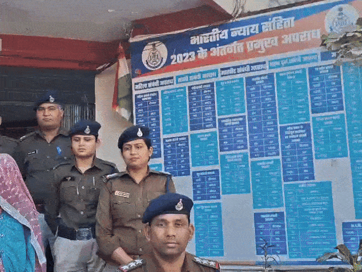 पुलिस ने मीडिया के सामने किया खुलाया।