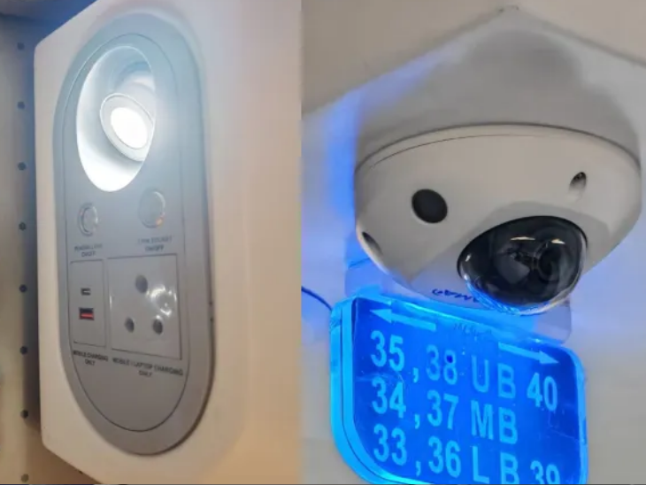 ट्रेन CCTV कैमरे से लैस है, इसके साथ ही सभी सीट्स पर रीडिंग लाइट भी दी गई है।