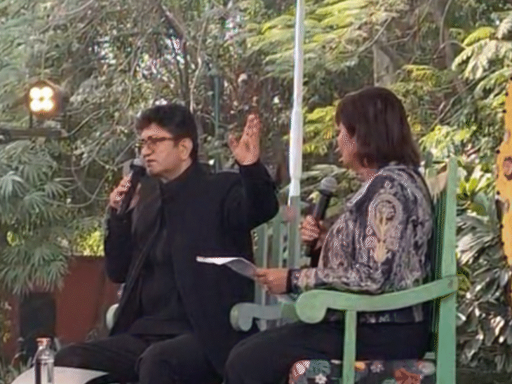 जेएलएफ में गीतकार प्रसून जोशी ने क्रिएटिविटी पर बात की।