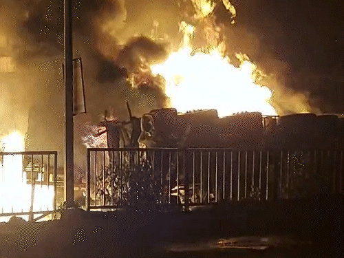 Jaipur-Delhi Highway Chemical Fire Accident | Traffic Jam