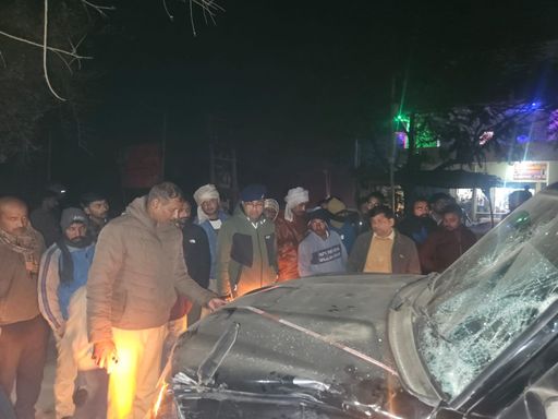 हादसे के बाद स्कॉर्पियो सवार गाड़ी छोड़कर फरार हो गया था।