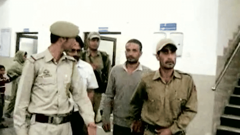 Parvez Tak during arrest.