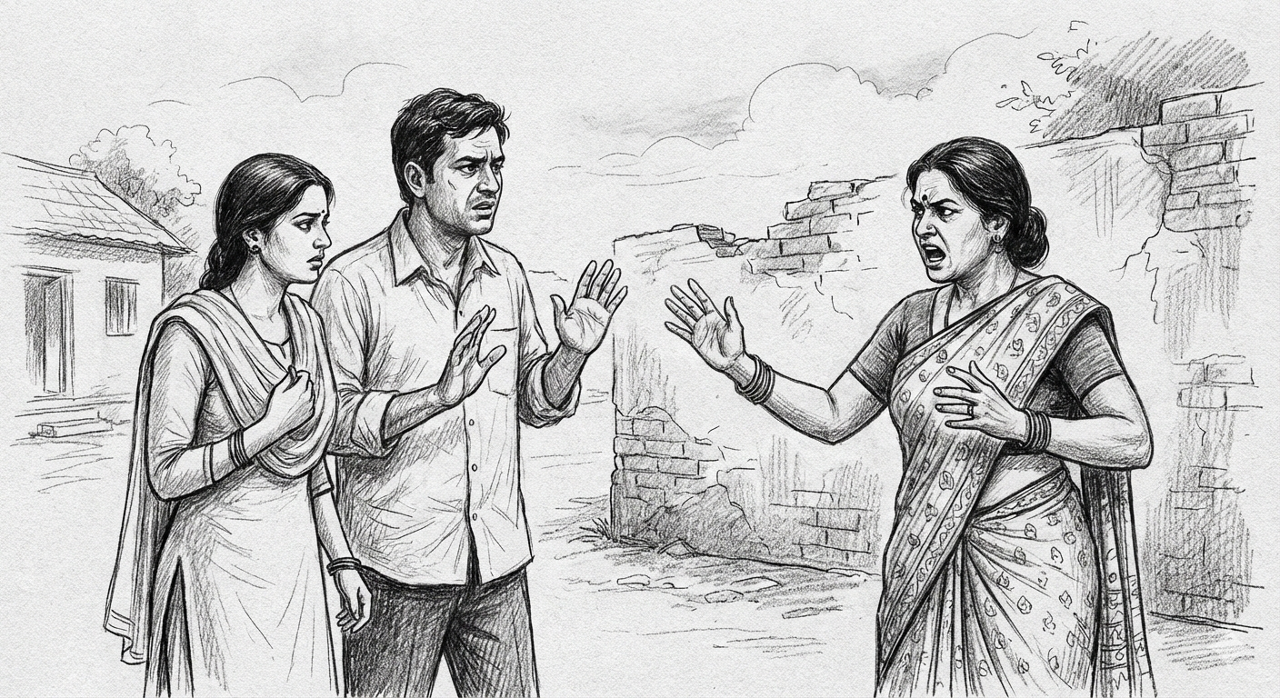 शंकर सोना की बहन को नाते ले आया था। इसे लेकर अक्सर उनके बीच झगड़े होते। -एआई इमेज