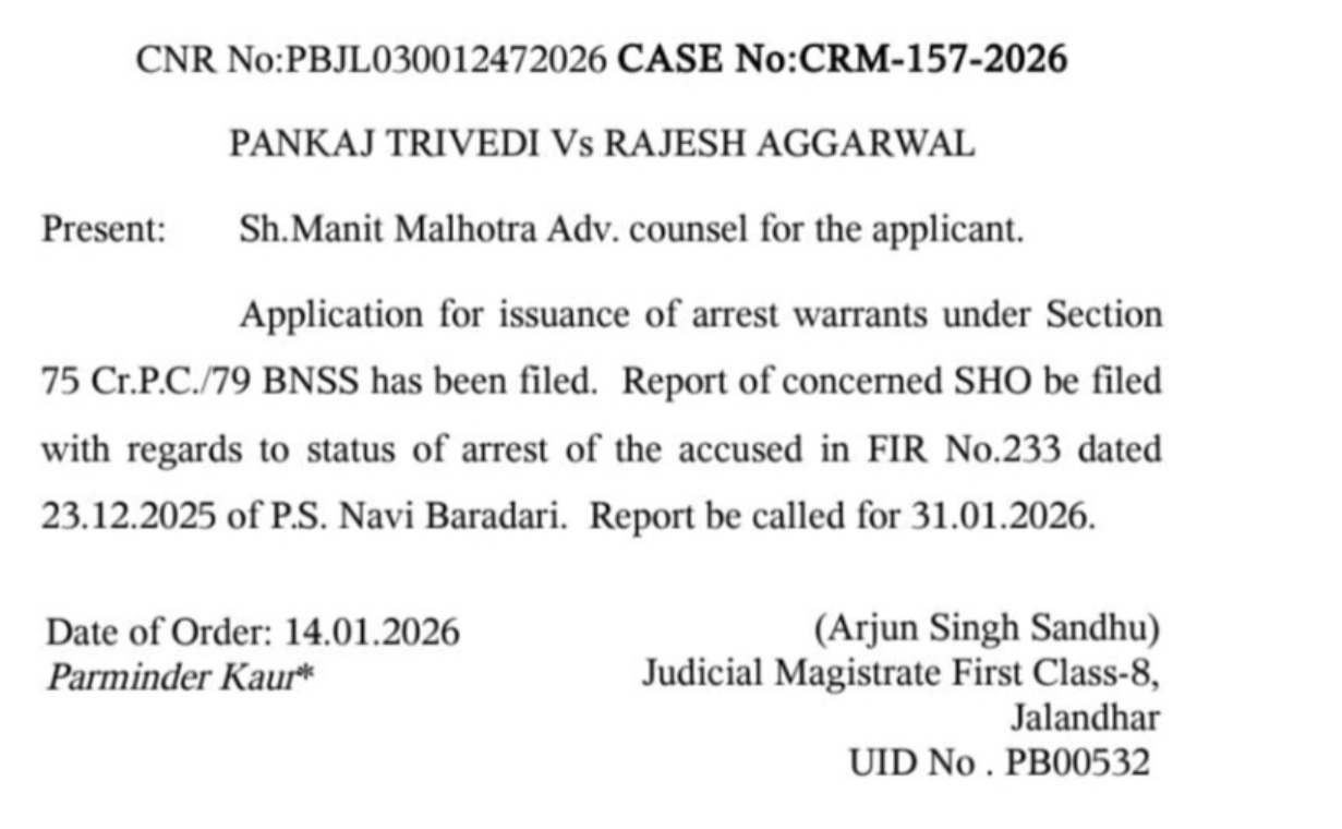 कोर्ट के आदेश कॉपी।