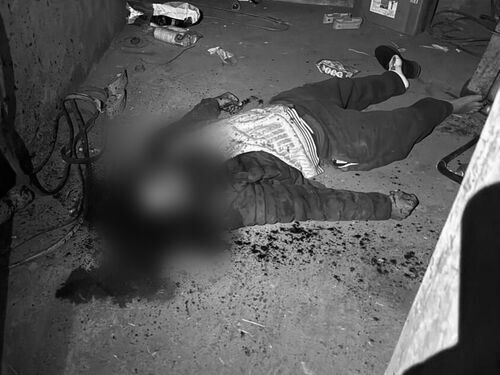 Jagvinder's body lying in a room built in fields in Mahmadki village.