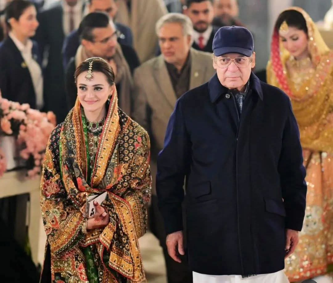 तस्वीर पाकिस्तान के पूर्व प्रधानमंत्री नवाज शरीफ (दाएं) और मरियम (बाएं) की है।