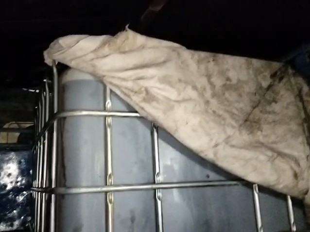 जब्त डीजल।