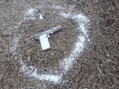 एनकाउंटर के दौरान आरोपी का गिरा पिस्टल - Dainik Bhaskar