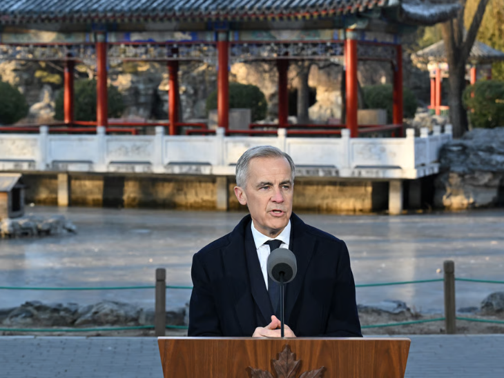 कार्नी ने 16 जनवरी को चीन की राजधानी बीजिंग में एक प्रेस कॉन्फ्रेंस के दौरान ग्रीनलैंड पर अमेरिका के खिलाफ बयान दिया था।