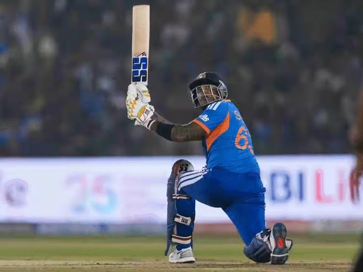 कप्तान सूर्यकुमार यादव ने नाबाद 82, ईशान किशन ने 76 रन बनाए। दोनों ने 122 रन की साझेदारी की। (फोटो- BCCI) - Dainik Bhaskar