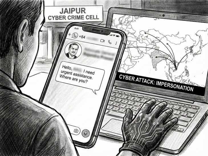 सूचना के बाद जयपुर की थाने की टीम ने जांच शुरू कर दी है।