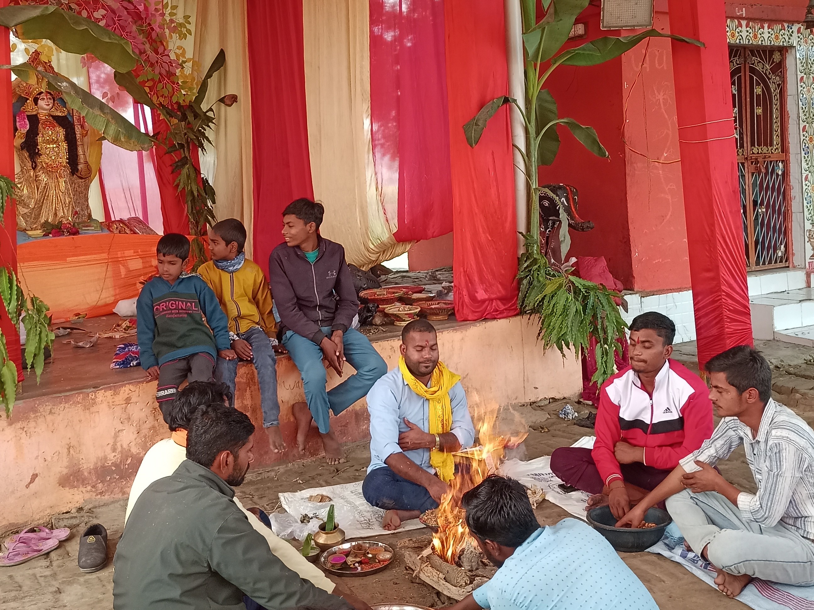 Pakaha Kali Mandir Saraswati Idol Immersion | Mangal Geet Sung