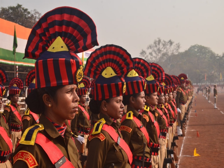 रायपुर के पुलिस परेड ग्राउंड में कुल 117 टुकड़ियां शामिल होंगी।