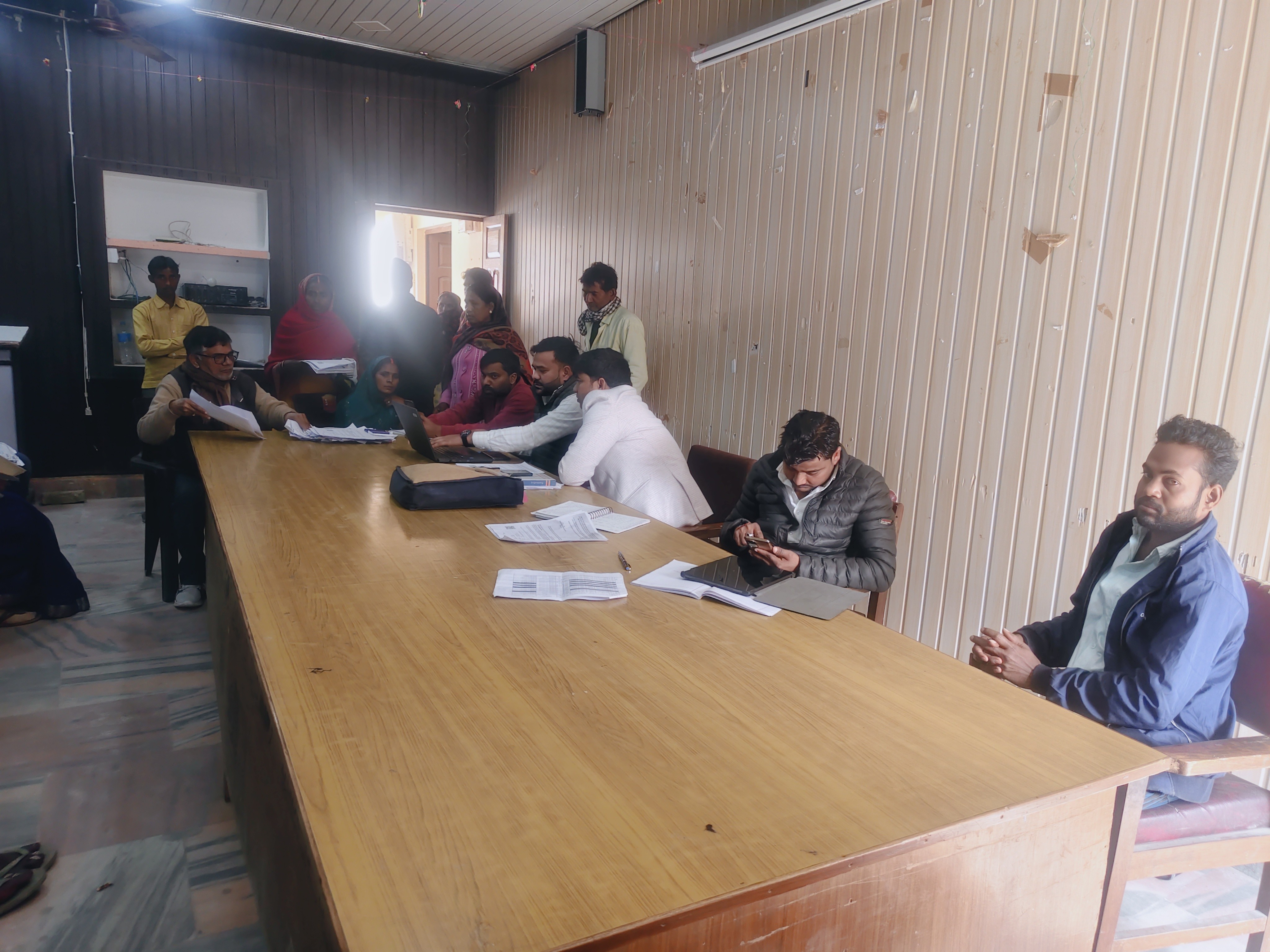 Mau Ranipur Block Meeting: Officials Hear Grievances, Verify Documents