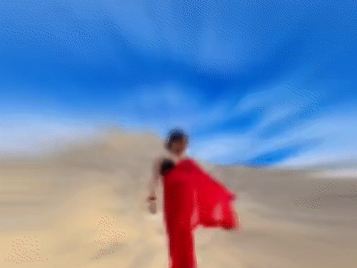 रील बनाते वक्त महिला का 27 सेकेंड का वायरल वीडियो, जिसमें वह चट्टान पर चढ़कर साड़ी को लहरा रही है।