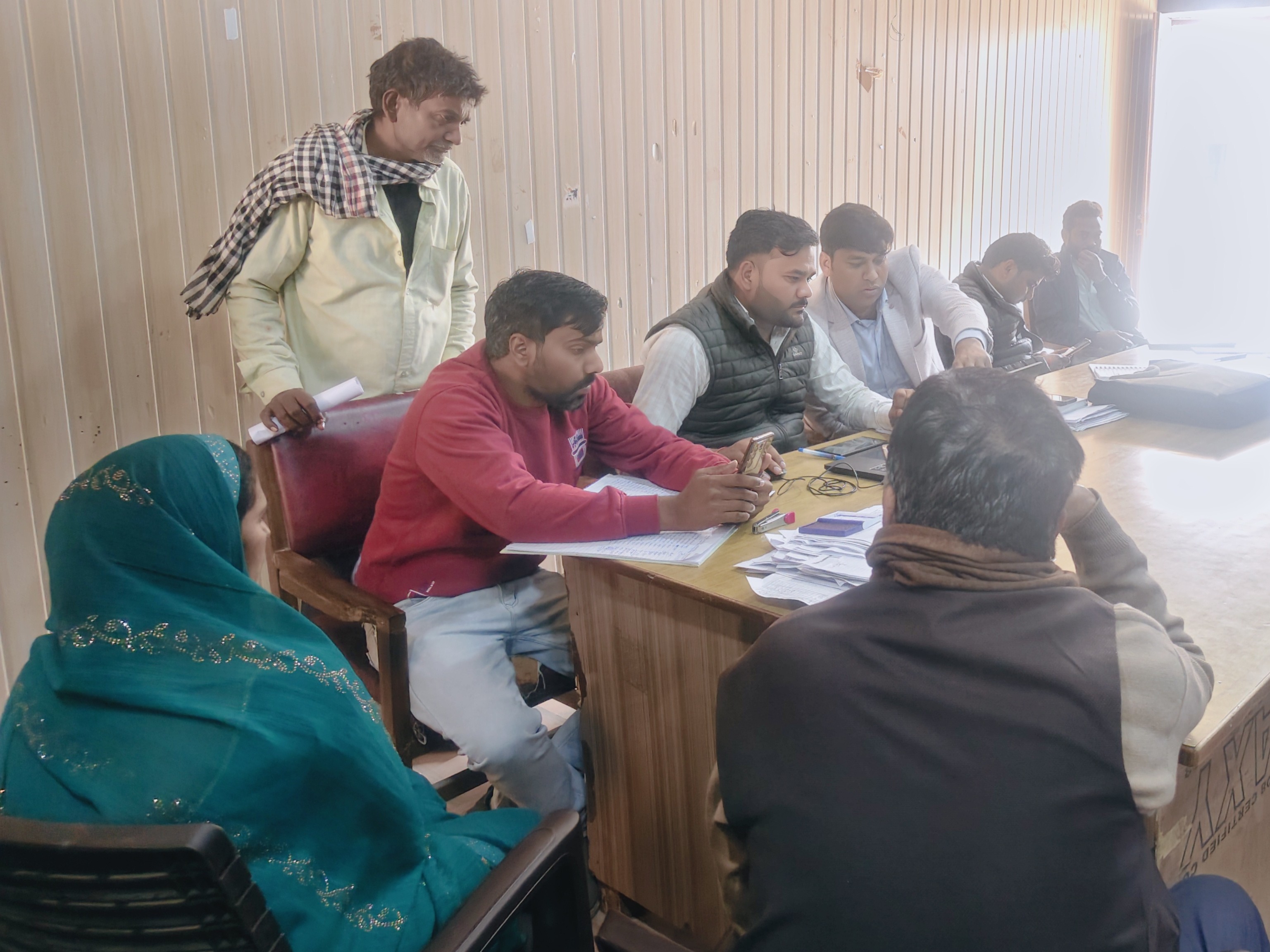 Mau Ranipur Block Meeting: Officials Hear Grievances, Verify Documents