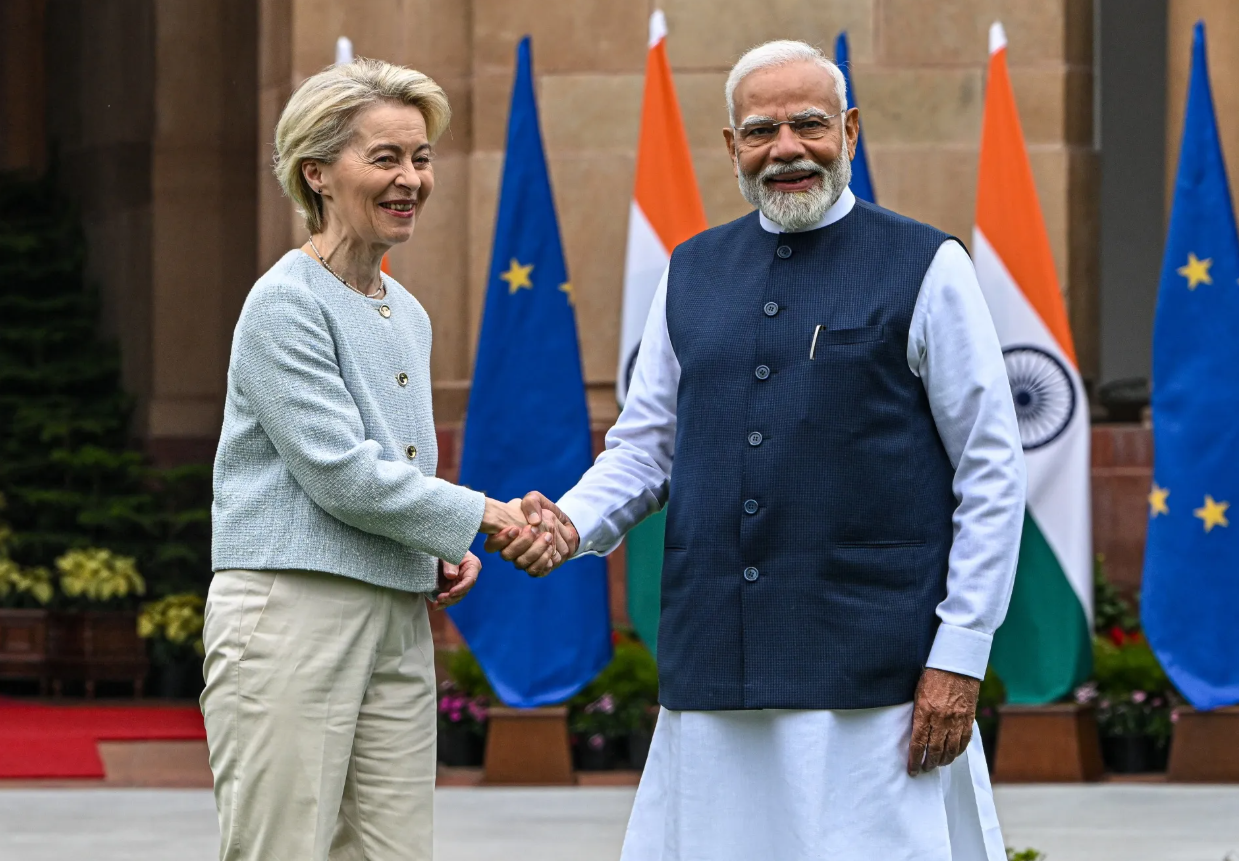 প্রজাতন্ত্র দিবসের কুচকাওয়াজে প্রধান অতিথি ছিলেন ইউরোপীয় কমিশনের প্রেসিডেন্ট উরসুলা ফন ডার লেইন।