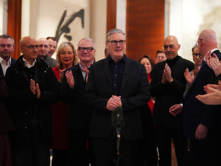 कीर स्टार्मर ने 28 जनवरी को बीजिंग में एक बिजनेस डेलीगेशन को संबोधित किया।