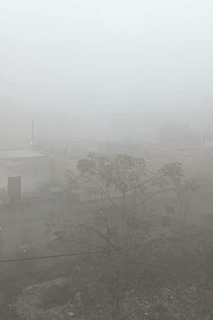 अलीगढ़ में गुरुवार सुबह घना कोहरा छाया रहा।