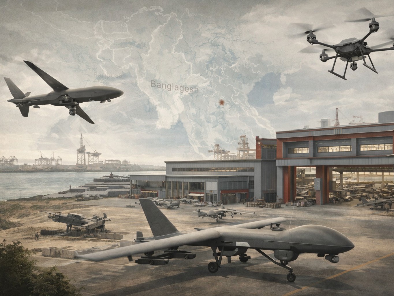 बांग्लादेश ने भारत की सेज भूमि चीन को दी:  बॉर्डर से 100 किमी दूर चीन ड्रोन प्लांट बना रहा; साल के अंत तक प्रोडक्शन होगा