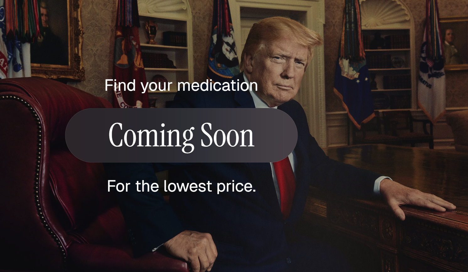 ट्रम्प की वेबसाइट ट्रम्प Rx पर लोगों के जल्द शुरू कर दी जाएगी।