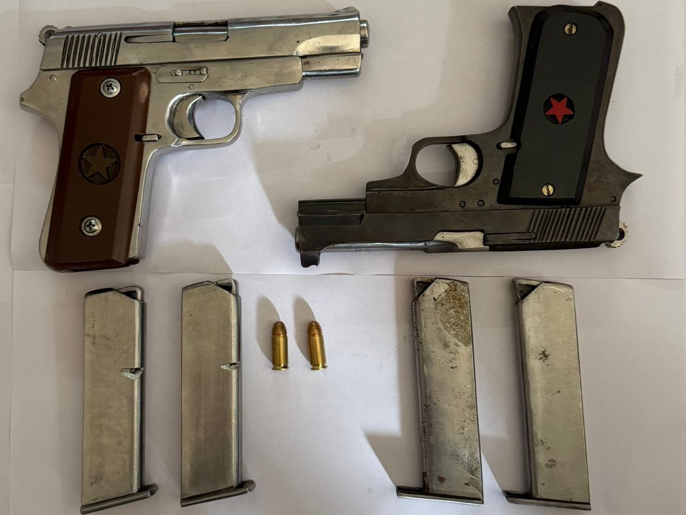 बठिंडा पुलिस द्वारा बरामद की गई देसी पिस्तौल।